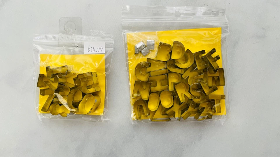 ¡Nuevo! Cortadores de galletas/fondant pequeños alfabetos y números, ¡para pasteles y galletas! Foto 1 de 4