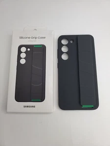 GENUINE Original Samsung Silicone Grip Case for Samsung Galaxy S23 Black - Afbeelding 1 van 5