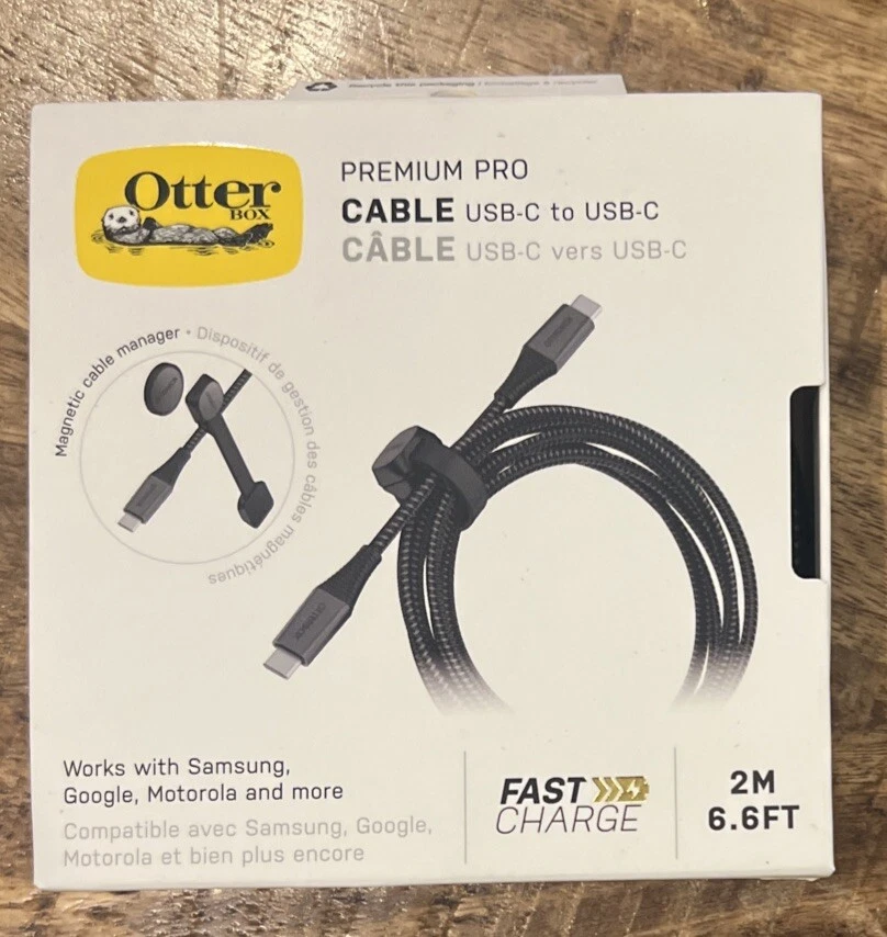 OtterBox Premium Pro USB-C to USB-C Fast Charge 2M Cable - Haunted Hour (Black) - Image 1 of 1