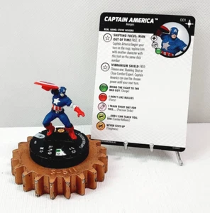 HEROCLIX Secret Wars Battleworld Common #001 Captain America w/Card - Picture 1 of 1