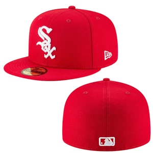 New Era Chicago White Sox 59Fifty MLB Basic Fitted Cap Hat Size 7 1/4 - Picture 1 of 8