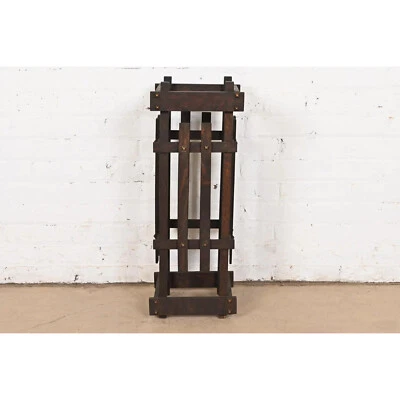 Stickley Style Antique Mission Oak Arts & Crafts Umbrella Stand, Circa 1900 - Image 1 of 4