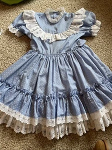 VTG LILO California USA|Girls |Ruffle| Circle| Dress|Formal|Party|Classic 7? - Picture 1 of 10