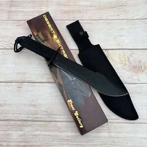 Frost Cutlery Desert Extreme HK6784-150 Black Coated Tactical Bowie Knife 15"