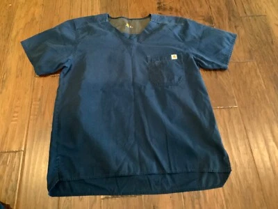Blusa Médica Carhartt Para Hombre Talla Mediana Azul Marino ~ Muy Buena ~ 2 DISPONIBLES Foto 1 de 4