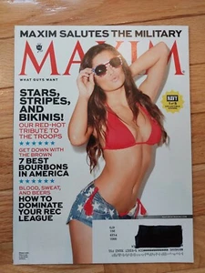 MAY 2014 MAXIM ISSUE MILITARY COVER #1 OF 5 - NAVY - VERY GOOD CONDITION RARE! - Picture 1 of 2