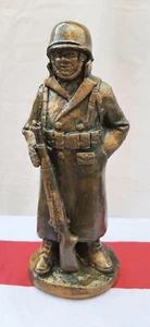 Ardennes War-Buste Soldat Américain WW2  en tenue d'hiver  25 cm 📌5a - Picture 1 of 7