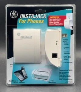 GE Instajack Instant Phone Jack Plug In TL26595 Base & Extension Unit NEW SEALED - Picture 1 of 5