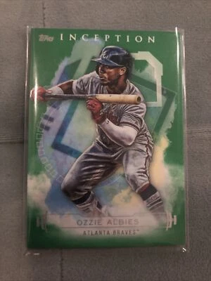 2019 Topps Inception Green Ozzie Albies #60 - Image 1 of 2