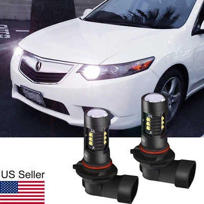 2x 9005 6000K White LED Parking Light DRL Bulbs For Acura TL RL ILX TSX RDX MDX - Image 1 of 4