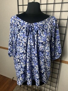 Hope and Harlow 3/4 Sleeve Women Size XL Floral Top - Picture 1 of 7