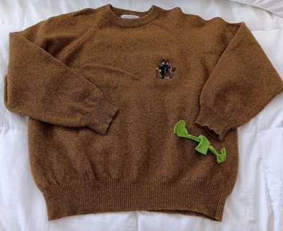 Suéter Iceberg Sport Lana Hvy Latón Oliva Unisex XL6 Dibujos Animados-de colección Italia raro Foto 1 de 4