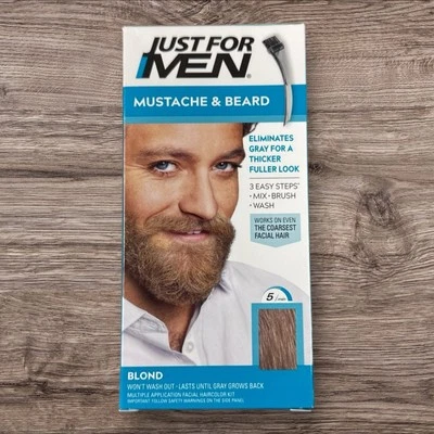 Tinte para barba y bigote Just For Men para hombre con cepillo incluido para facilitar... Foto 1 de 4