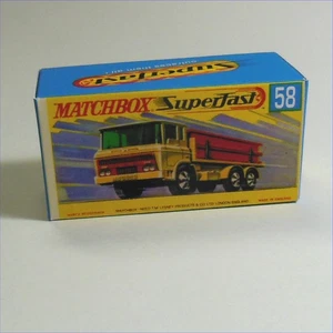 Matchbox Lesney Superfast 58d DAF Girder Truck G Style Repro Box - Picture 1 of 4