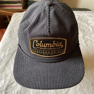 Columbia Packsaddle™ Corduroy navy blue Snap Back rope bill O/S Unisex Cap Hat - Picture 1 of 8