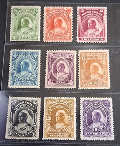 NIGERIA COAST QUEEN VICTORIA 1897 1/2d to 10s SG 66 - 74 Sc 55 - 63 set 9 MH - Picture 1 of 2