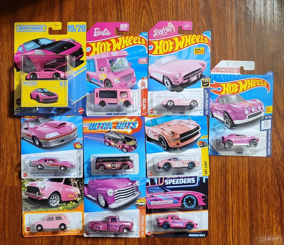 Hot Wheels розовая коллекция лот из 10 - Изображение 1 из 4