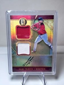2017 GOLD STANDARD #GSD-ST SAM TRAVIS AUTOGRAPH JERSEY RC #194/199, RED SOX - Picture 1 of 3