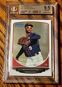 Byron Buxton 2013 Bowman Draft BGS 9,5 gema como nueva - Imagen 1 de 3