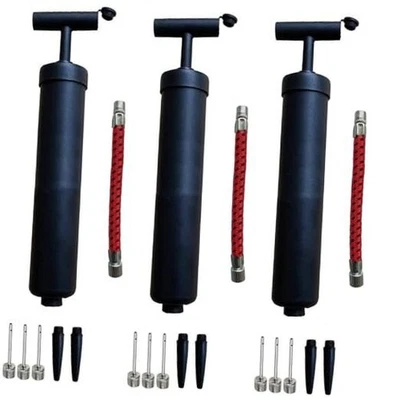  Kit de bomba de bola, bomba de aire manual con manguera de extensión flexible, nariz de aguja  Foto 1 de 4