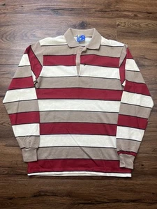 Vintage Wrangler Boys Long Sleeve Polo Shirt Size 14 Made In USA - Picture 1 of 4