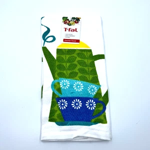 T-Fal White Tea Kettle Cotton Kitchen Towel 15” X 26” Absorbent Durable - Picture 1 of 5