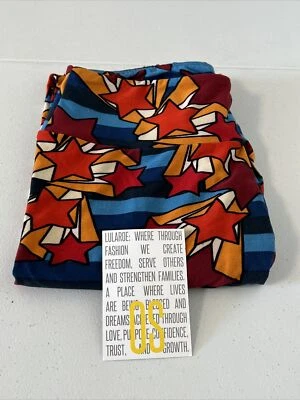Leggings OS LuLaRoe Talla Única Multicolor Geométricos Estrellas y Rayas Nuevos sin Etiquetas Nuevos Foto 1 de 4