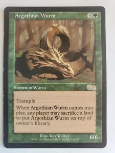 MTG Argothian Wurm Urza's Saga 236/335 Regular Rare LP - Picture 1 of 2