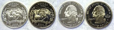 2006-S Nevada Statehood Quarter Silver & Clad Proofs 2 Coin Set - Image 1 of 3