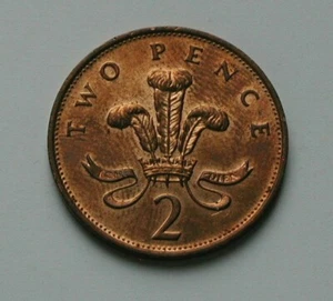 1987 UK (British) Elizabeth II Coin - 2 Pence (2p) - AU toned-lustre - Picture 1 of 2