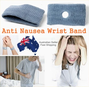 2 Pairs (4PC) Anti nausea Travel Car Sea Van Plane Wrist Bands Sick Sickness - Picture 1 of 3