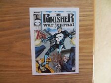 1991 MARVEL 1ST COVERS PUNISHER WAR JOURNAL # 1 CARD SIGNED CARL POTTS, WITH POA