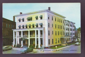 ST. JOHNSBURY VERMONT VT St. Johnsbury House 1950s Cars Vintage Postcard PC - Picture 1 of 2