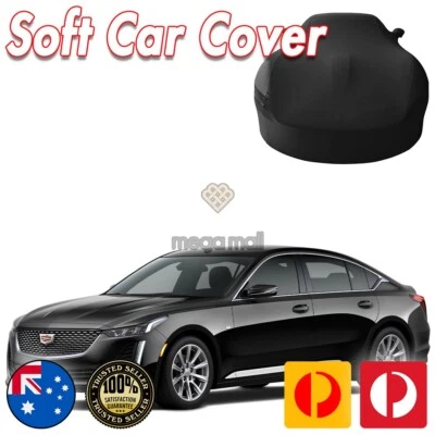 Spandex Car Cover for Cadillac Softline Black Washable - Image 1 of 4