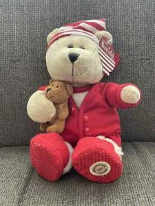 Peluche Starbucks Coffee Bearista Bearista Bear 2007 pijama rojo edición 68 nuevo con etiquetas - Imagen 1 de 1