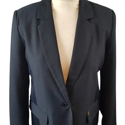 Culture Vicky Dot Womens Polka Dot Blazer Jacket Navy Size 38 UK 8 RRP £99 - Image 1 of 4