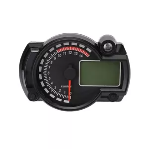 Cilindro de motocicleta LED velocímetro LCD Digital Display Odómetro Guage Parte - Imagen 1 de 10
