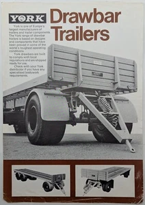 Original York Drawbar Trailer Brochure, c 1970's - Picture 1 of 3