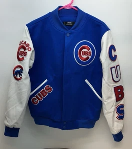 Chaqueta Chicago Cubs Pro Estándar Logo Universitario Cremallera Completa Blanco Real Talla M - Imagen 1 de 18