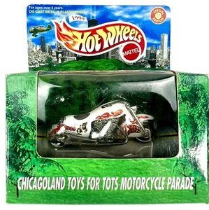 De colección Hot Wheels 1999 - Chicagoland Toys For Tots Parade - Motocicleta personalizada - Imagen 1 de 4