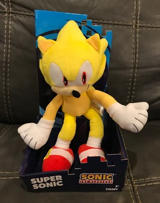 MUÑECA FIGURA DE PELUCHE TOMY SONIC THE HEDGEHOG *12" PULGADAS SUPER SONIC* *Auténtica* Foto 1 de 4