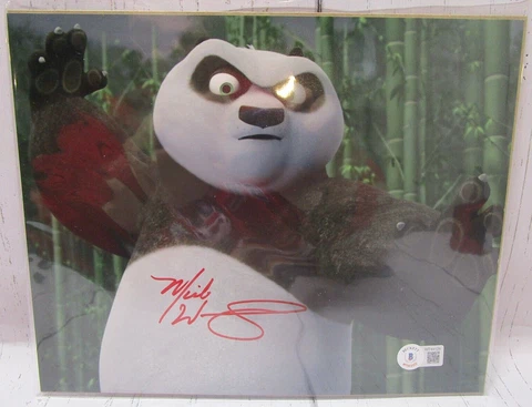 Mick Wingert Kung Fu Panda PO autographed 8 x 10  BAM BOX Beckett COA Cover