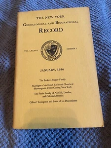 New York Genealogical and Biographical Record, Vol 87, Number 1, Januar 1956 - Bild 1 von 1