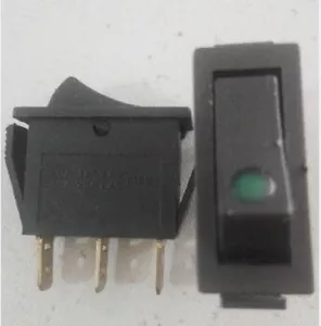 10x SPDT Green Bulb Indicator Lock Power Rocker Switch AC 250V 15A/125V 20A,GL1C - Picture 1 of 3