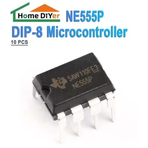 10xDirectly insert NE555P Microcontroller Single High-precision timer chip DIP-8 - Bild 1 von 4