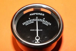 REPLICA LUCAS 6V 2" AMMETER WITH BACK CLAMP TRIUMPH NACELLE UK MADE - Picture 1 of 4