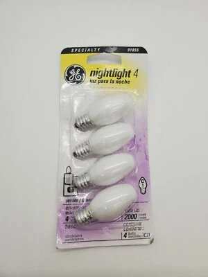GE Nightlight 91855 4W Lightbulbs 4 Pack - Image 1 of 3