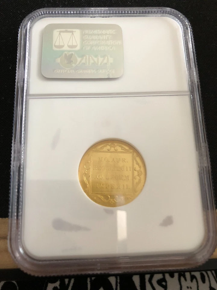 1928 Netherland  Gold Ducat Coin Certified M63 - Image 1 of 4