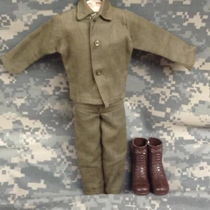 1964 GI Joe Action Soldier Fatigues Tagged  Shirt & Pants,  Hasbro TM -R JAPAN - Picture 1 of 10