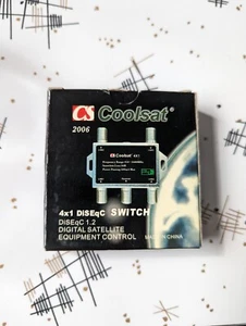 Coolsat Diseqc 1.2 Digital Satellite Equipment Control 4×1 Switch - Picture 1 of 4